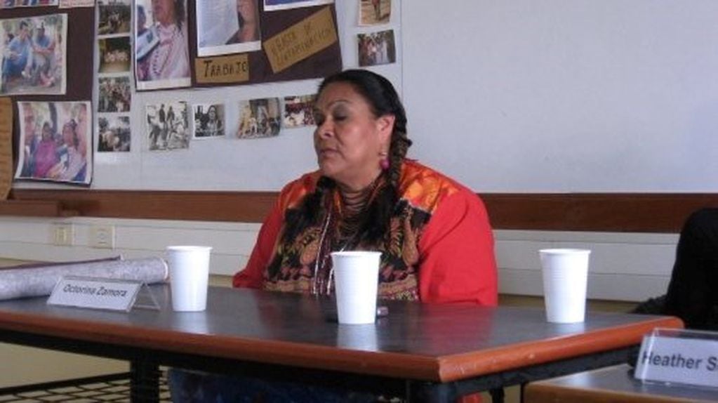 La niyat wichi Octorina Zamora, representante de la comunidad Kajianteya (Mujer estrella).