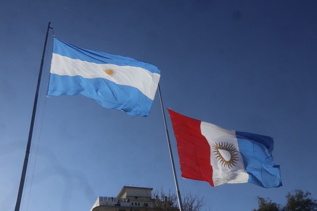 Bandera de Córdoba y Argentina