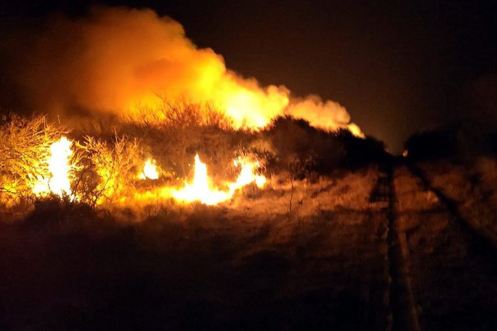 Incendio en San Luis.