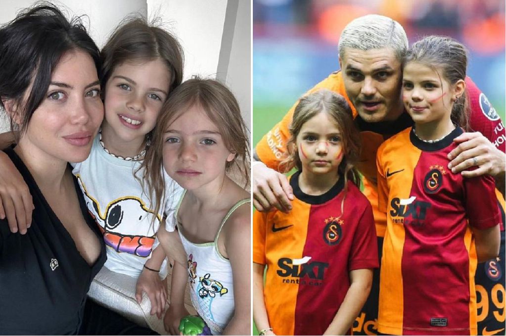 Wanda Nara, Mauro Icardi y la supuesta disputa por la tenencia de sus hijas Francesca e Isabella. (Instagram Wanda Nara/ Mauro Icardi)