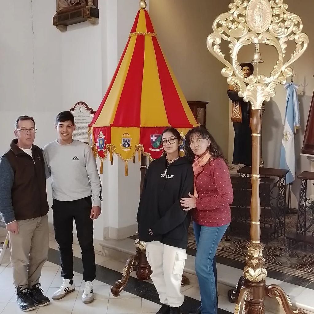 Néstor Lázaro de Arroyito realizó el tintinábulo del Santuario de la Consolata en Sampacho