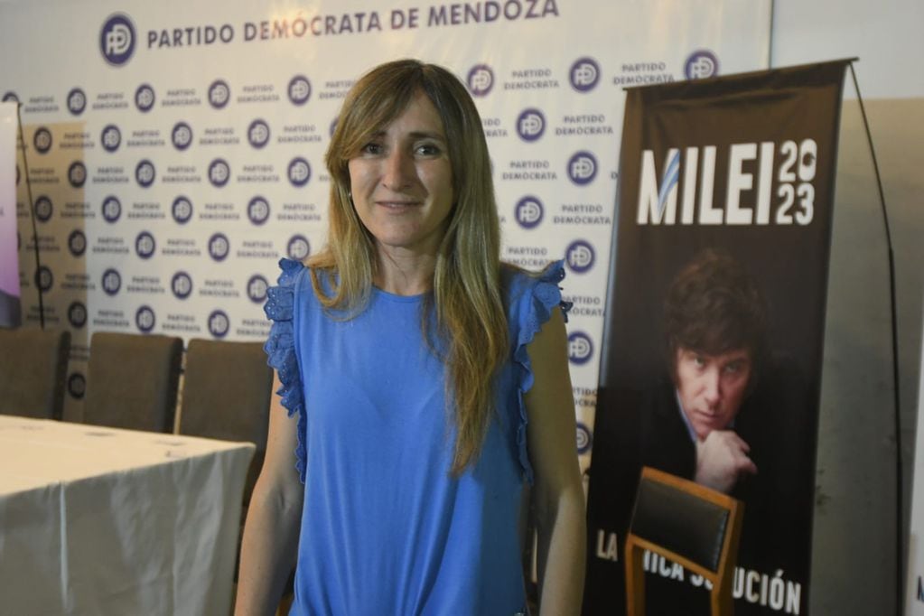 Mercedes Llano, cabeza de lista de la Libertad Avanza en Mendoza.