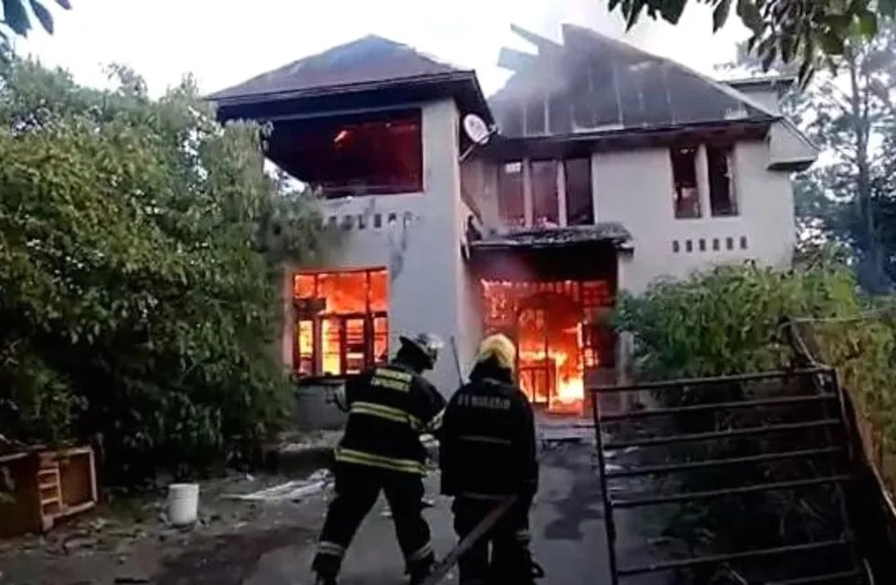Incendiaron una casona histórica de Soladillo, al sur de Rosario.