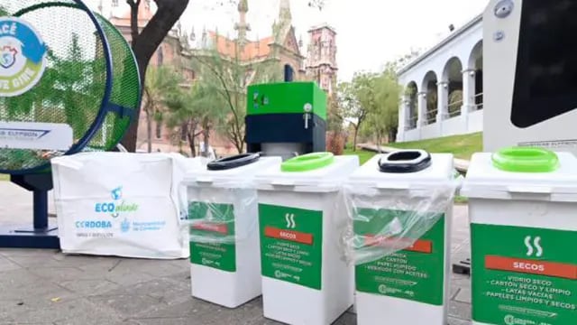 Ecopuntos de reciclaje. (Municipalidad de Córdoba)