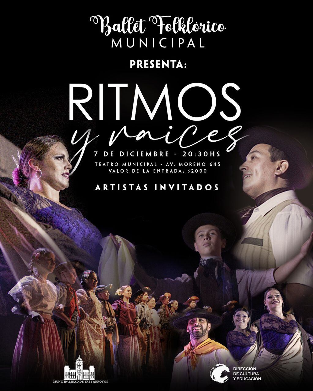 El Ballet Folklórico Municipal se presentará con el espectáculo “Ritmos y raíces”