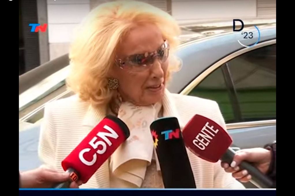 Mirtha Legrand fue a votar a pesar de que no está obligada a hacerlo (Captura de pantalla).
