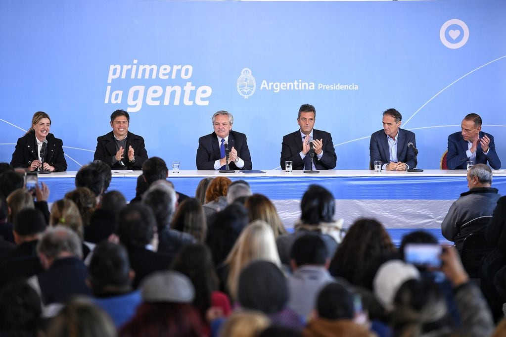 El presidente Alberto Fernández encabezó el acto de inicio de las obras de la Variante Cañuelas, que forman parte del proyecto de transformación en autopista de la Ruta Nacional 3.