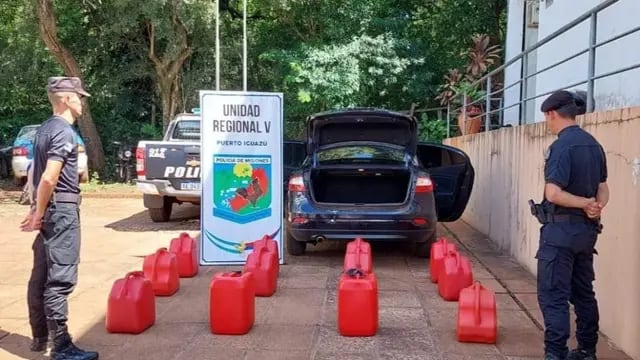 Secuestran 300 litros de combustible de contrabando en Puerto Iguazú