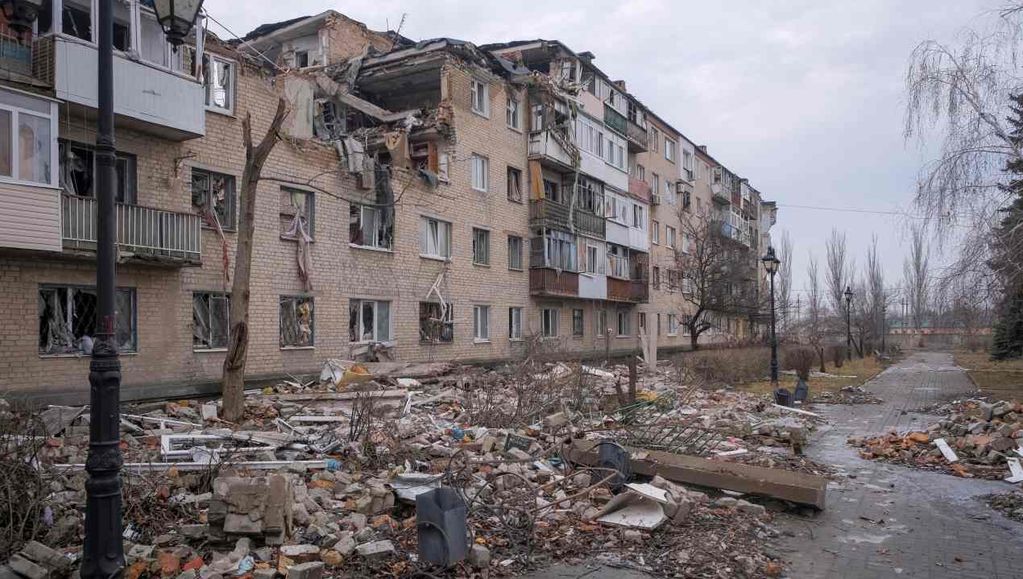 Desolación. Bajmut es vital para el suministro de las fuerzas ucranianas.