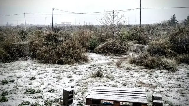 Nieve en Puerto Madryn