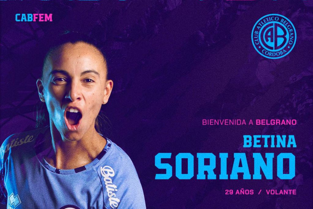 Betina Soriano vuelve a ponerse la camiseta de Belgrano (Prensa Belgrano)