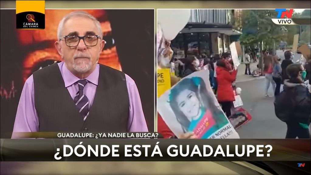 Informe de "Cámara del crimen" acerca de Guadalupe Lucero