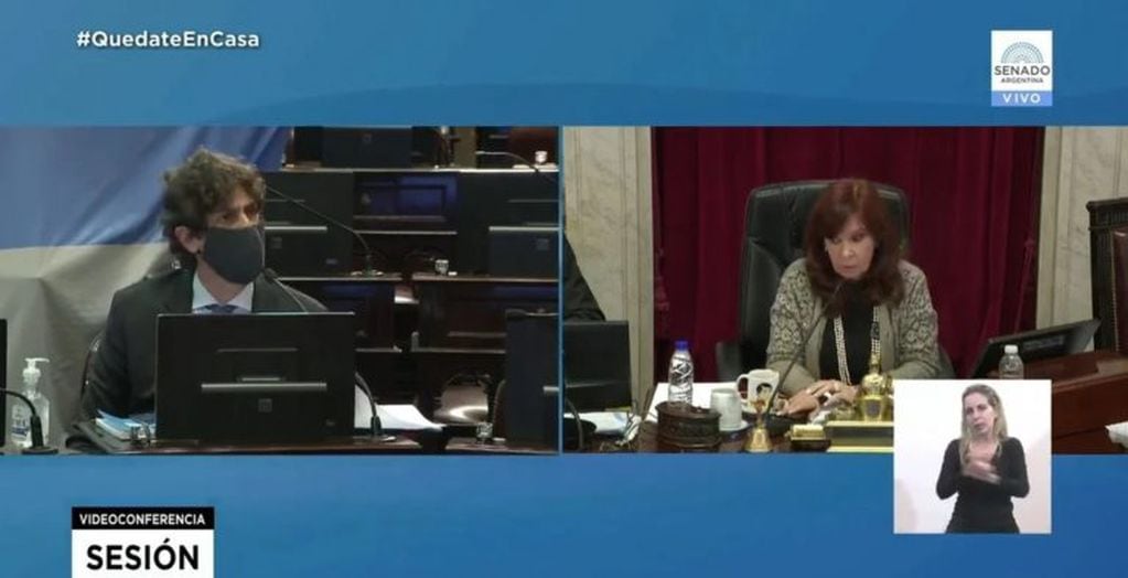El cruce entre Martín Lousteau y Cristina Kirchner en el Senado: "No me tutee"