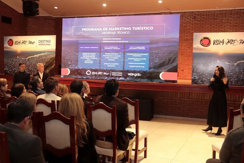 Presentación del Master Plan de Turismo Sostenible de la ciudad de Carlos Paz. (Yanina Aguirre / Corresponsalía La Voz)