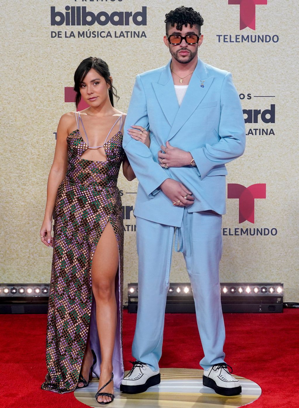 Bad Bunny en la alfombra roja de los Latin Billboard 2021
