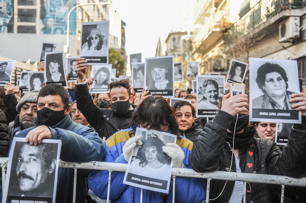 Acto aniversario del atentado de la AMIA en Argentina. Foto: Federico López Claro.