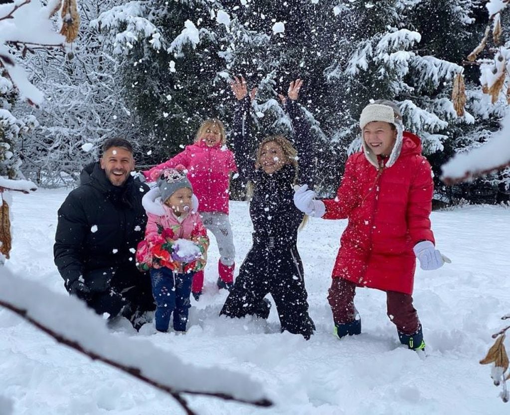 Evangelina Anderson, Martín Demichelis y su familia viajaron a Austria de vacaciones (Foto: Instagram/ @evangelinaanderson)