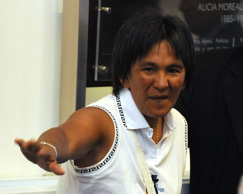La líder de la Agrupación Tupac Amaru, Milagro Sala, en foto de archivo del 06/10/10.