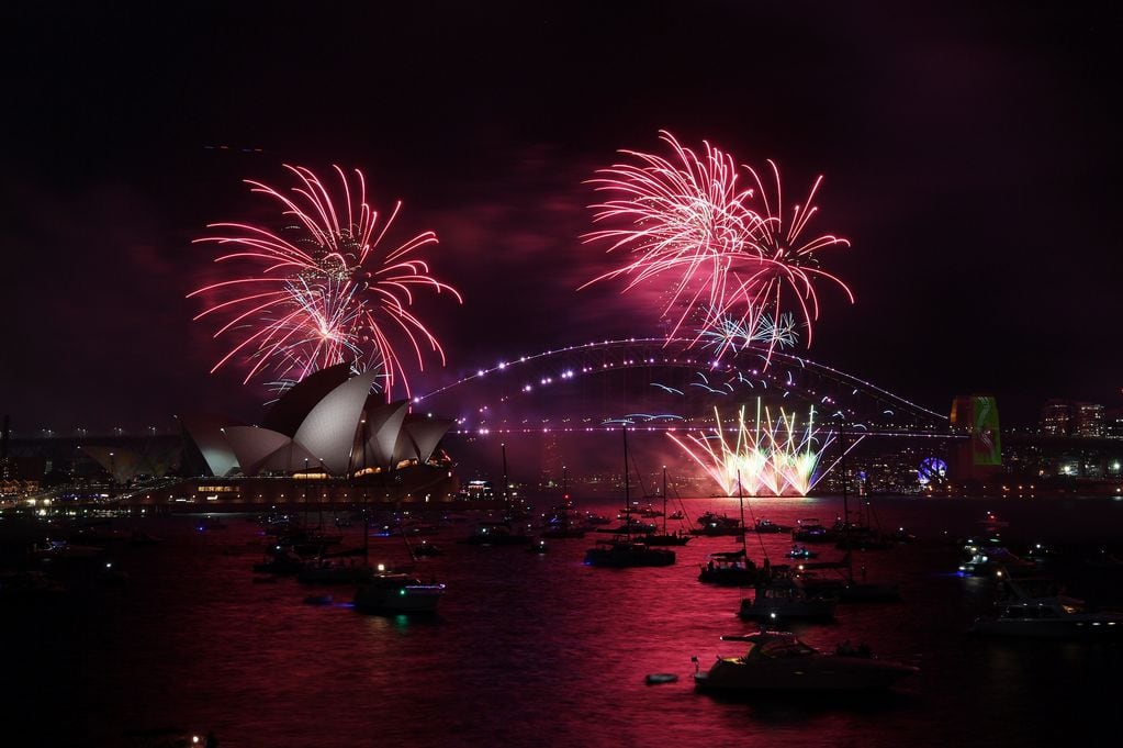 Así fue el festejo por Año Nuevo en Australia
