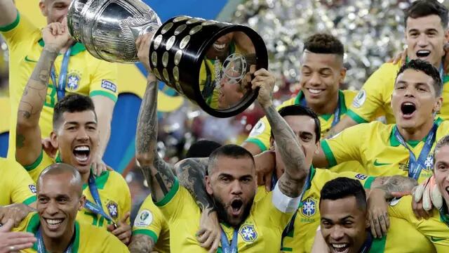 La Copa. Brasil conquistó el título de América. (AP)