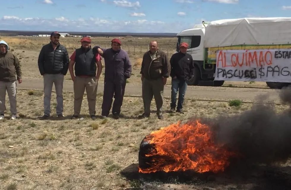 Protesta de transportistas nucleados en la Cepatacal Noroeste