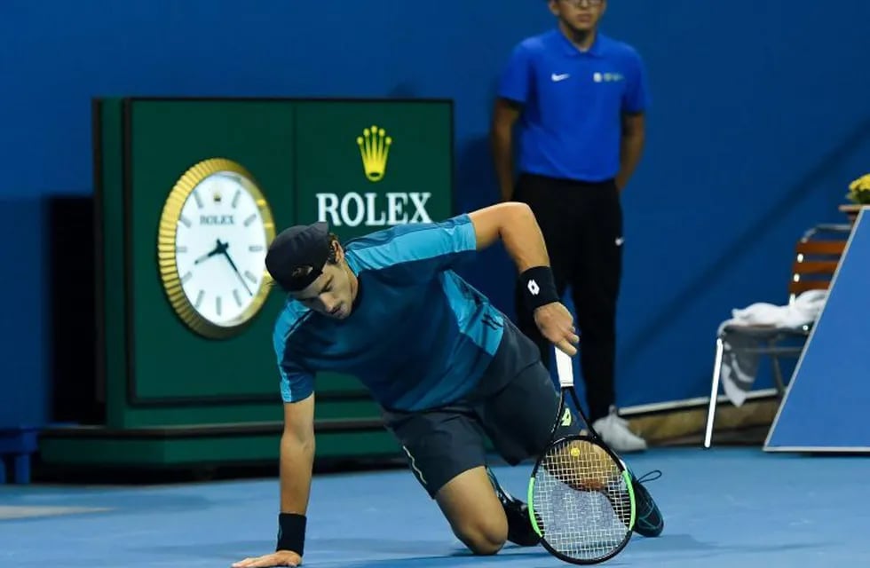 Guido Pella perdió en semifinales del ATP de Doha ante Andrey Rublev. Foto: EFE.