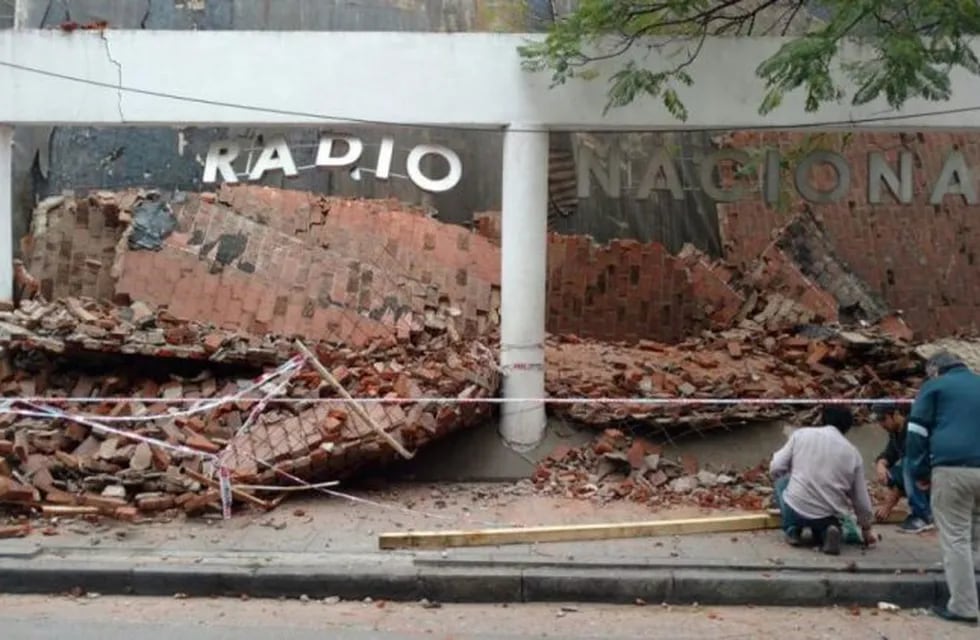 Se desplomó un techo del auditorio de Radio Nacional Córdoba