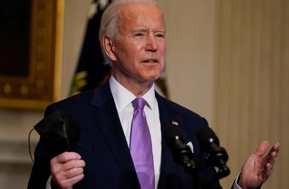 Joe Biden y un gesto histórico. (Foto: AP)