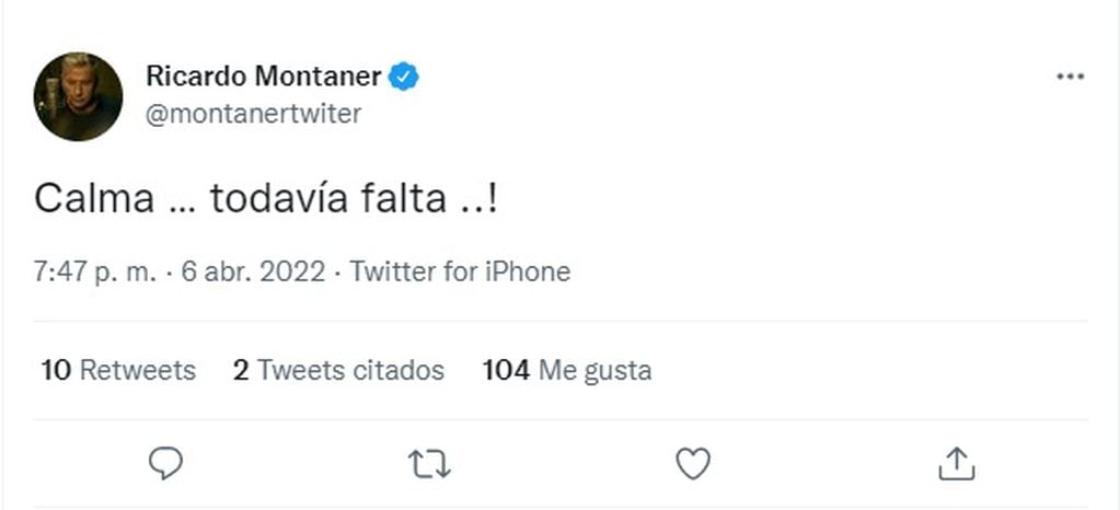 El misterioso tuit de Ricardo Montaner