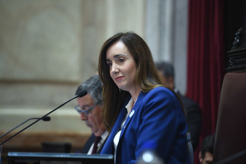 Victoria Villarruel, en el Senado