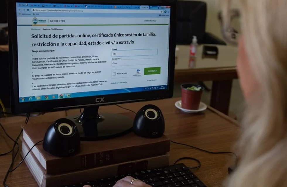 El Registro Civil Civil y Capacidad de las Personas de Mendoza durante la pandemia ya tramitó 68.602 partidas digitales.