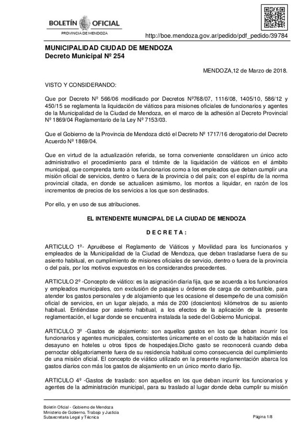 Decreto Municipalidad Ciudad