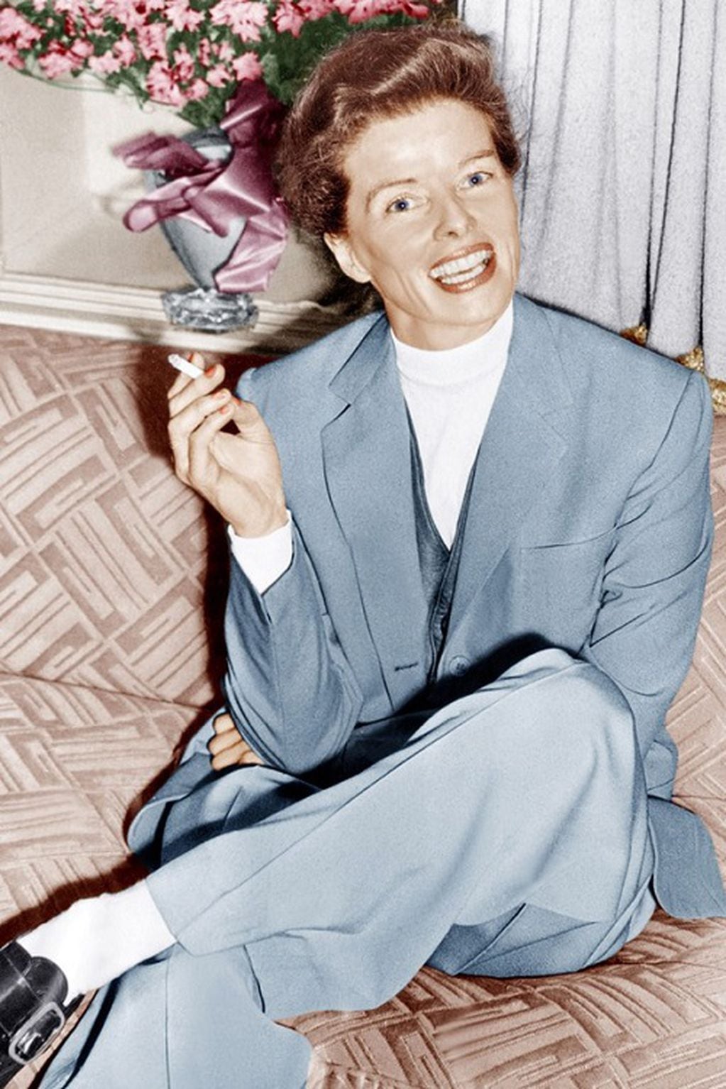 La actriz Katharine Hepburn en 1950