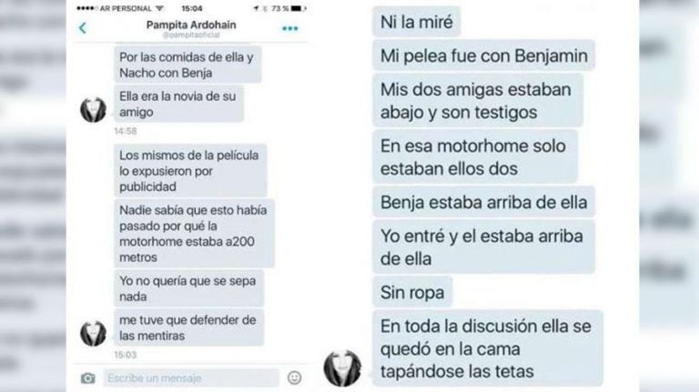 Se filtró un chat en el que Pampita cuenta cómo encontró a Benjamín Vicuña y la China Suárez(Foto: Instagram)