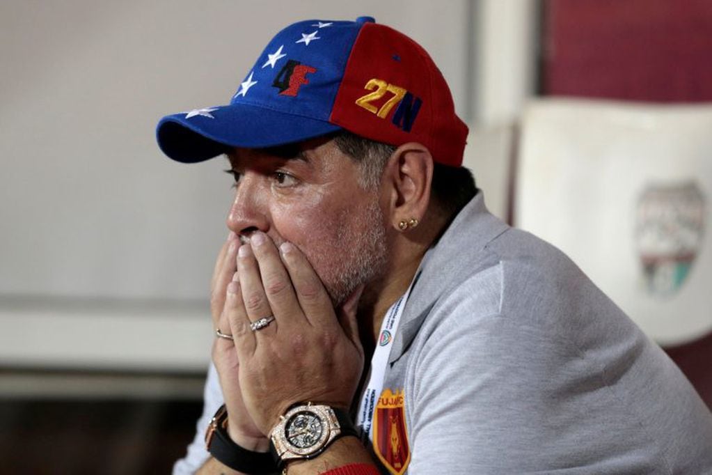 Diego Maradona lamentó la chance perdida para el ascenso. Foto: REUTER.
