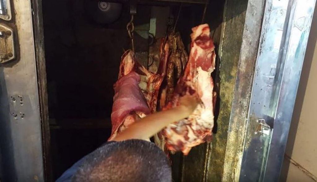 Decomisaron 250 kilos de carne (Foto: Ministerio de Producción Santiago del Estero)