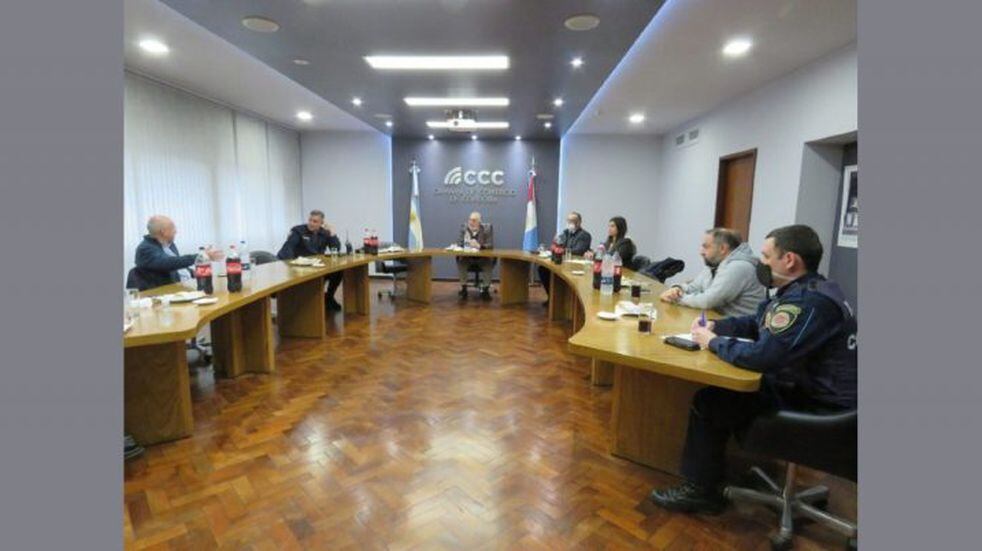 Reunión entre Cámara de Comercio y Policía de Córdoba