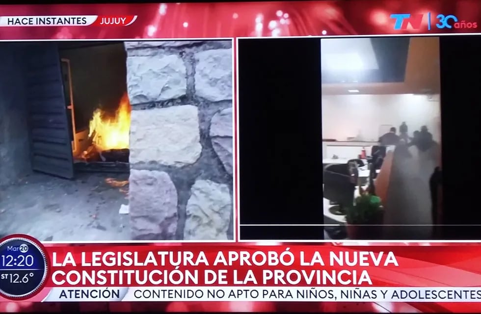 Los medios nacionales siguieron en vivo las dramáticas horas vividas el martes 20 de junio en Jujuy, cuando hubo un intento de tomar por asalto la Legislatura provincial, donde sesionaba la Convención Constituyente.