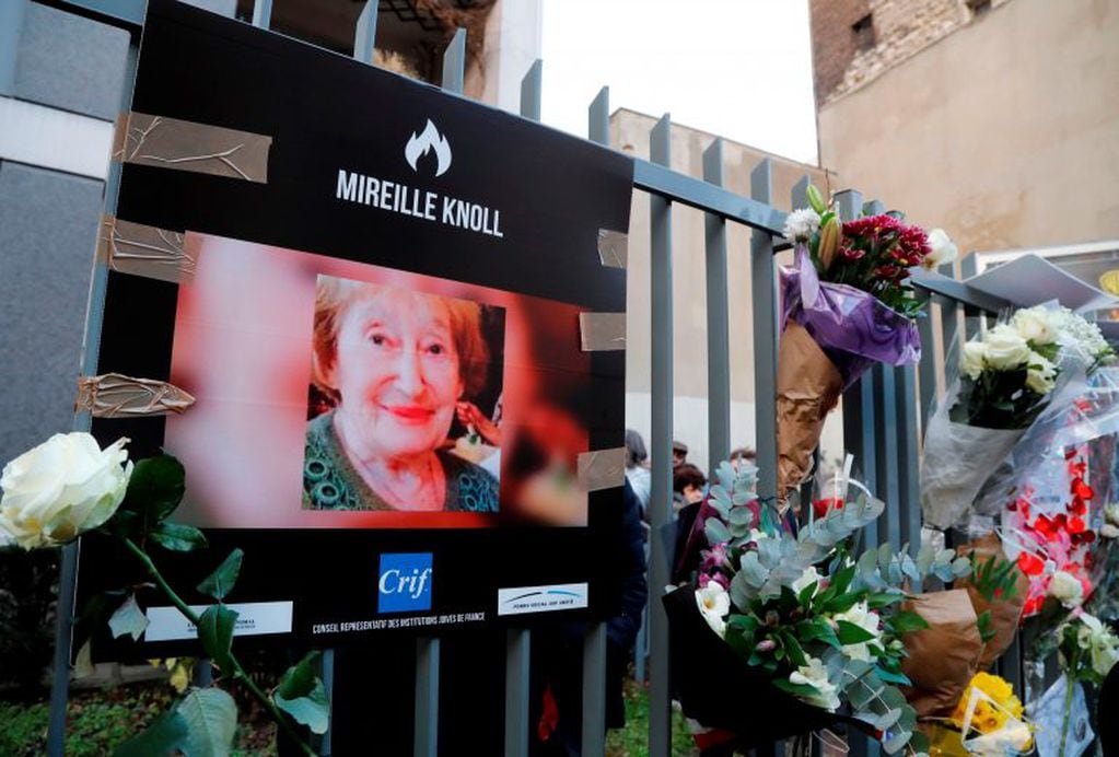 Indignación en Francia por el asesinato de Mireille Knoll. (Foto: AFP)
