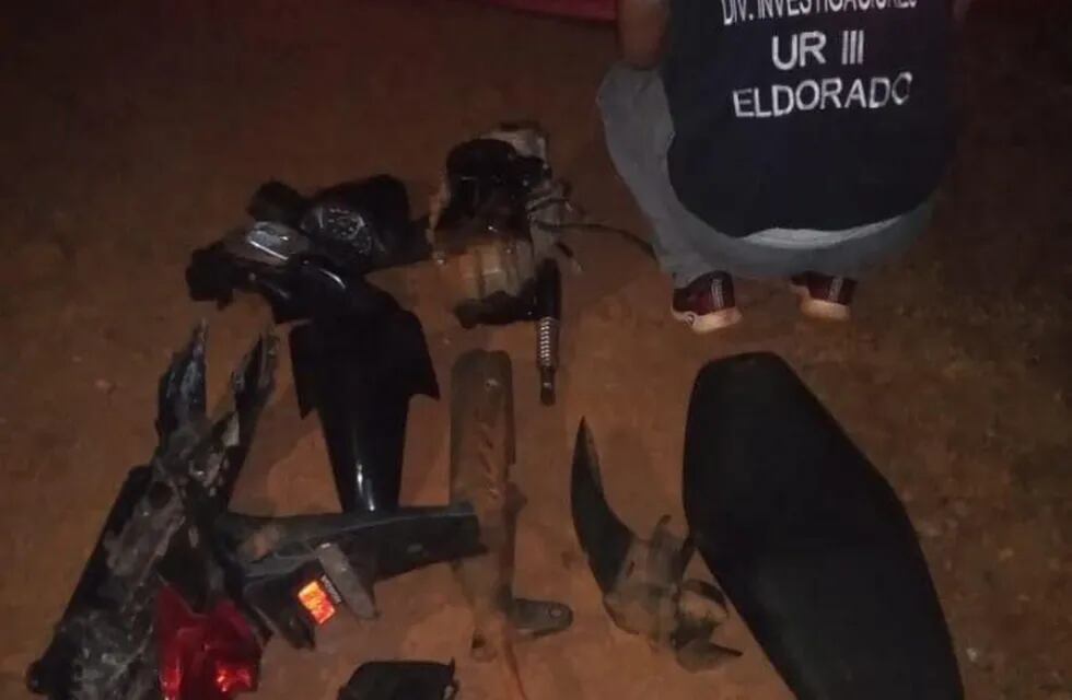 Puerto Piray: incautan partes de una motocicleta robada