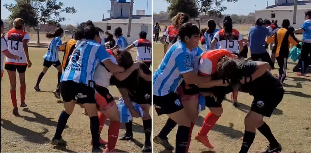 La violencia en el fútbol femenino, una lamentable situación desencadenada en la final de un torneo municipal en San Pedro de Jujuy.