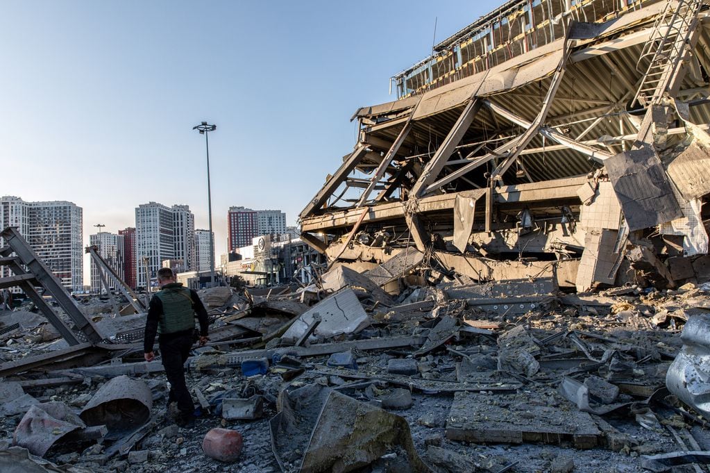 El centro comercial atacado en Kiev. (DPA)