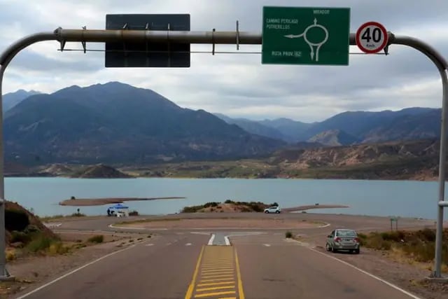 El paisaje en torno al lago de Poterillos cambiará sustancialmente Archivo Los Andes