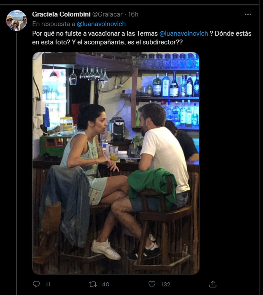La imagen que se viralizó de las vacaciones de Luana Volnovich junto a su pareja en Holbox.