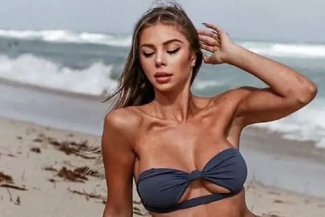 Romina Malaspina con una bikini al revés: la divertida tendencia que se adelanta al verano