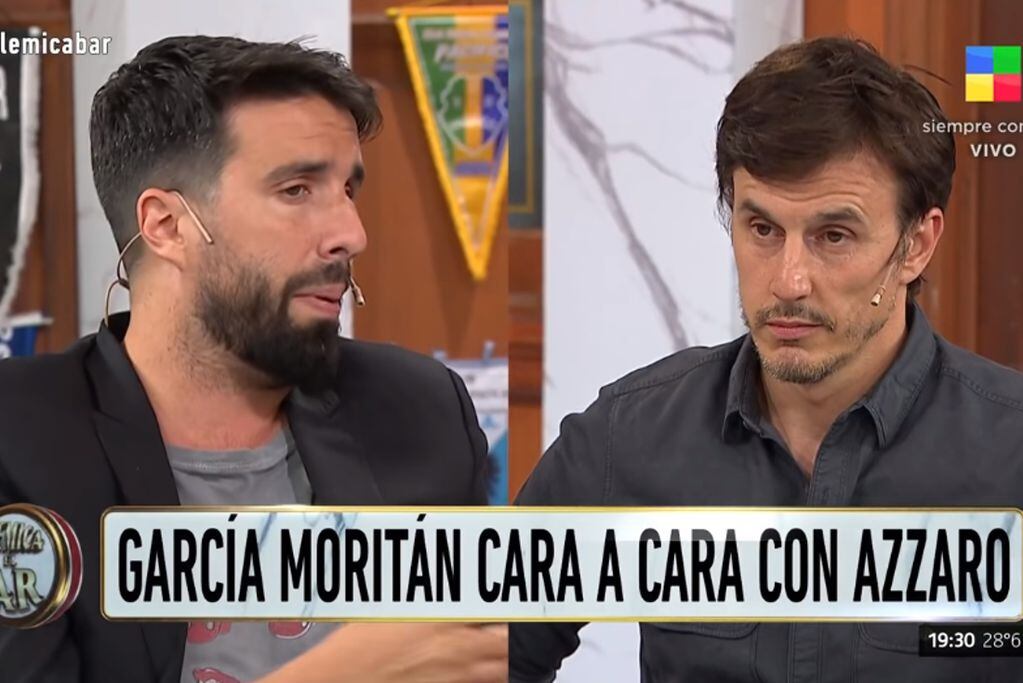 García Moritán y Flavio Azzaro. (Captura Youtube)