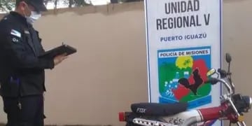 Recuperaron una motocicleta robada en Puerto Iguazú