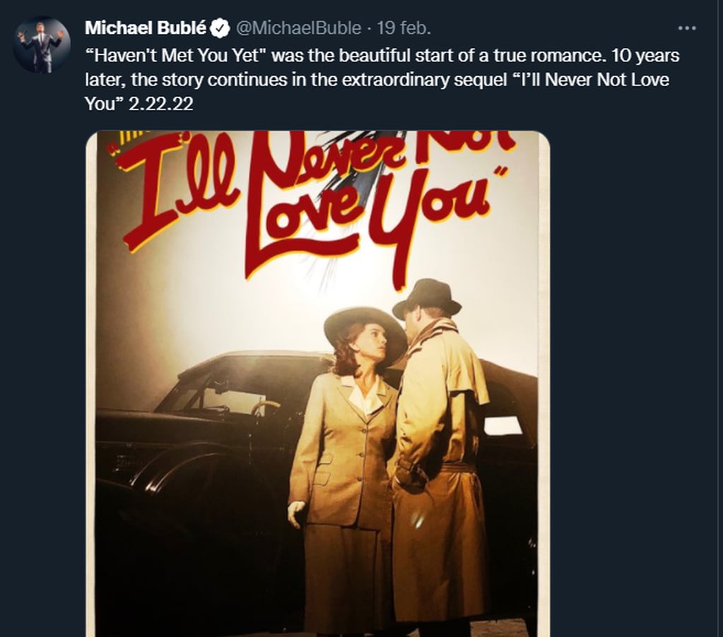 Michael Bublé y Luisana Lopilato estrenan videoclip
