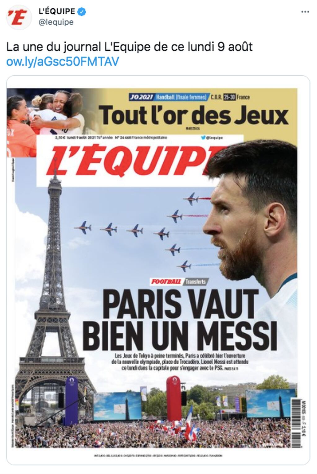 Los medios franceses anunciaron que la llegada de Lionel Messi al PSG es inminente.