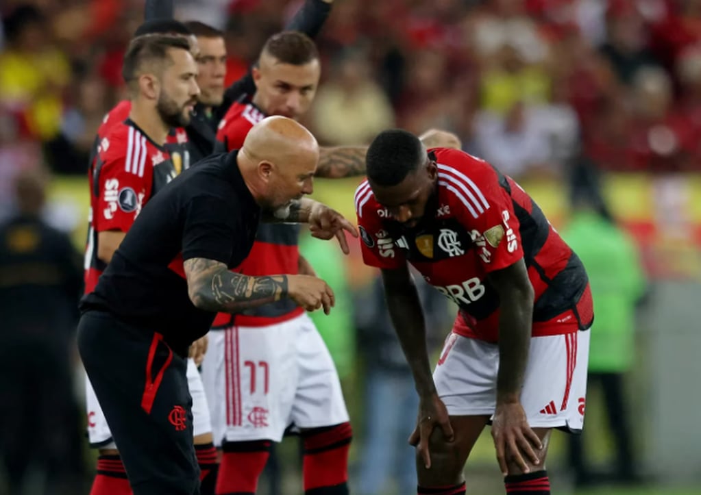 Jorge Sampaoli, actual técnico del Flamengo.